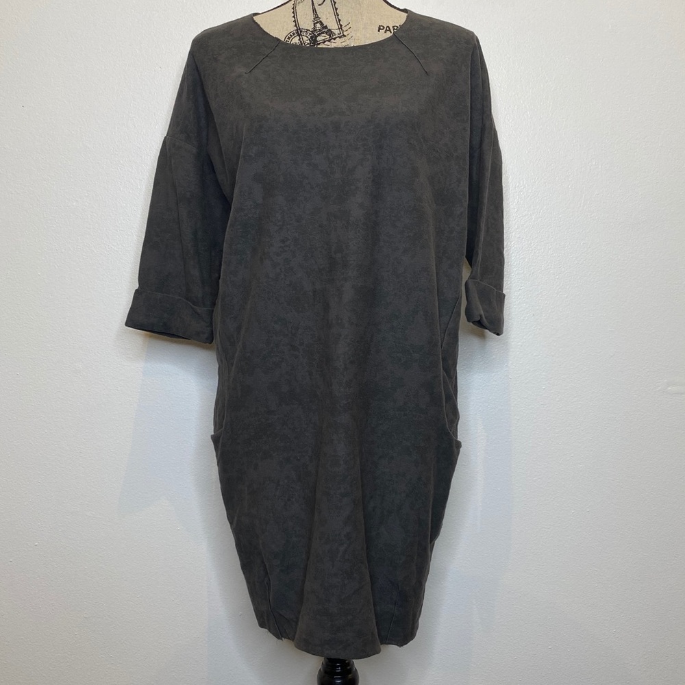 Wi & Co Made in Spain black and grey sweater dress Medium M